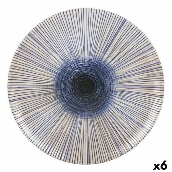 Platt skål La Mediterránea Irys Porslin (6 antal) (Ø 26 cm)