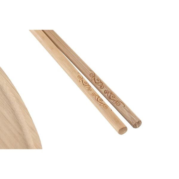 Sushiset DKD Home Decor 8 x 5 x 2 cm Keramik Naturell Vit Orientalisk