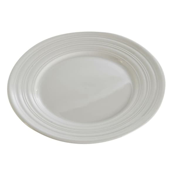 Platt skål DKD Home Decor Vit Porslin 19 x 19 x 2 cm