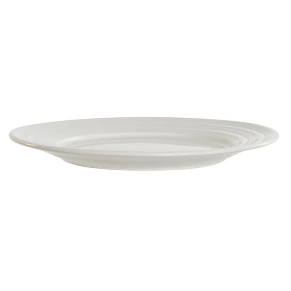 Platt skål DKD Home Decor Vit Porslin 19 x 19 x 2 cm