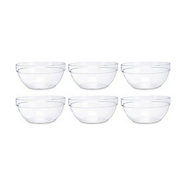 Skål Vivalto TP-3/BHA6 Transparent Glas 250 ml (6 antal)