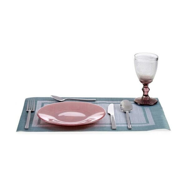 Platt skål Vivalto 323921P-3 Rosa Glas 21 x 2 x 21 cm (6 antal)