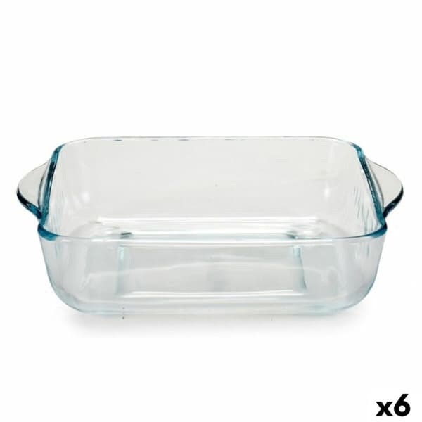 Ugnsplåt Pasabahce Borcam 1,9 L 22 x 6 x 25,5 cm Med handtag (6 antal)