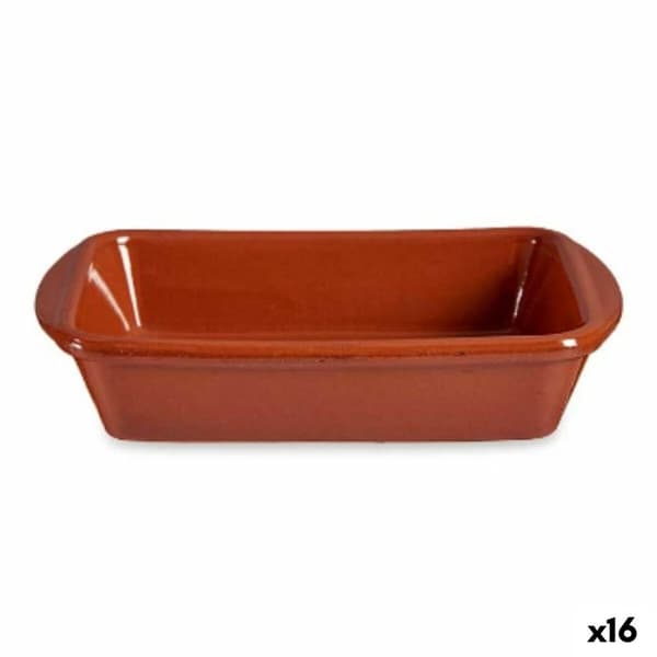 Ugnsform Terrakotta Rektangulär 14,5 x 4 x 20 cm (16 antal)