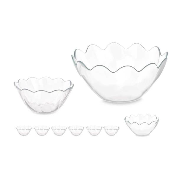 Skålset Pasabahce Hasir Transparent Glas (2 antal)