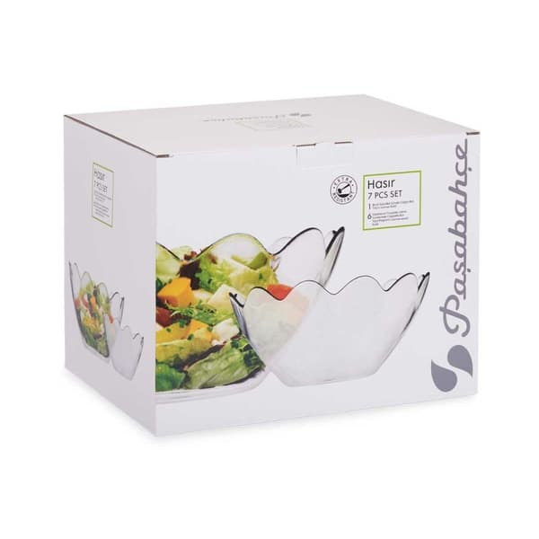 Skålset Pasabahce Hasir Transparent Glas (2 antal)