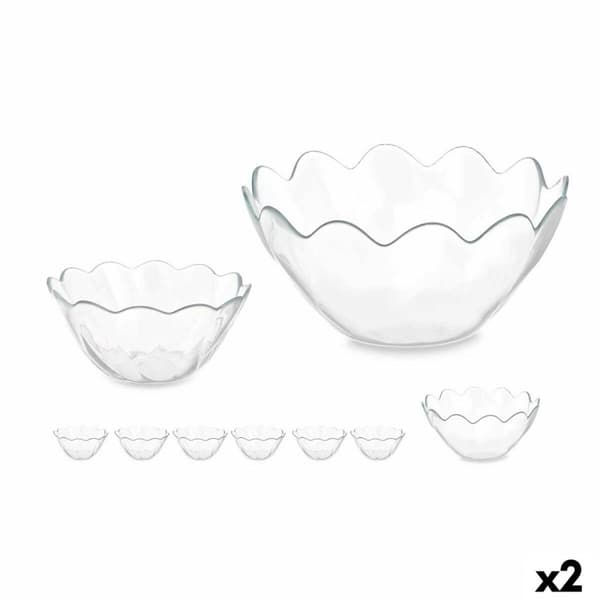 Skålset Pasabahce Hasir Transparent Glas (2 antal)