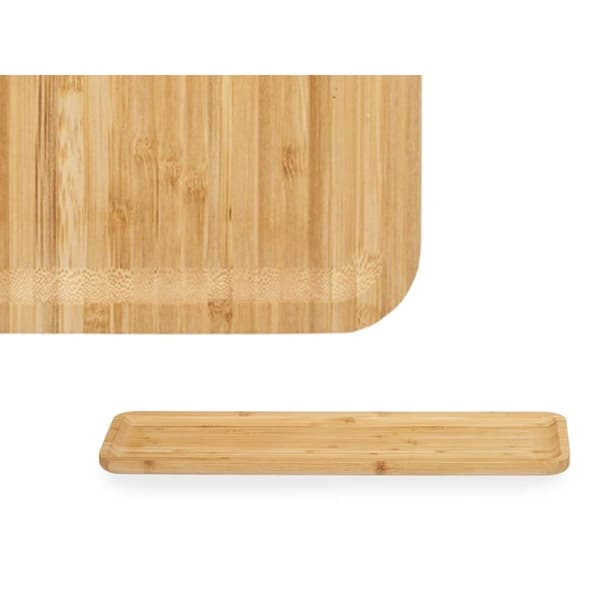 Snacksbricka Kinvara CN-KT200062LA Brun 46 x 1,6 x 15 cm Fördrink (12 antal)
