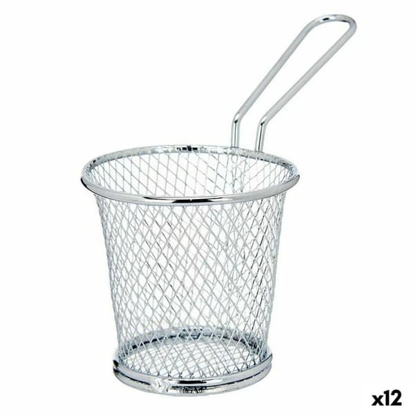 Korg för servering av apertiffer Kinvara W8088S Silvrig Metall 15,5 x 12 x 8 cm (12 antal)