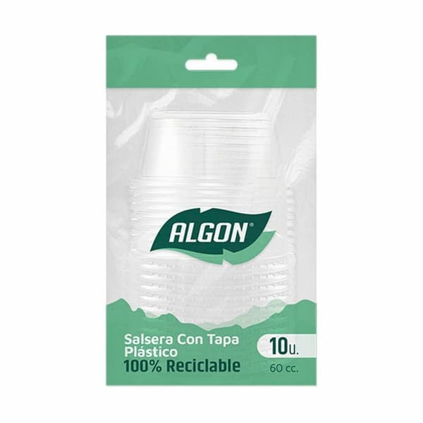 Set med återanvändbara skålar Algon Såser 10 Delar Plast 60 ml (36 antal)