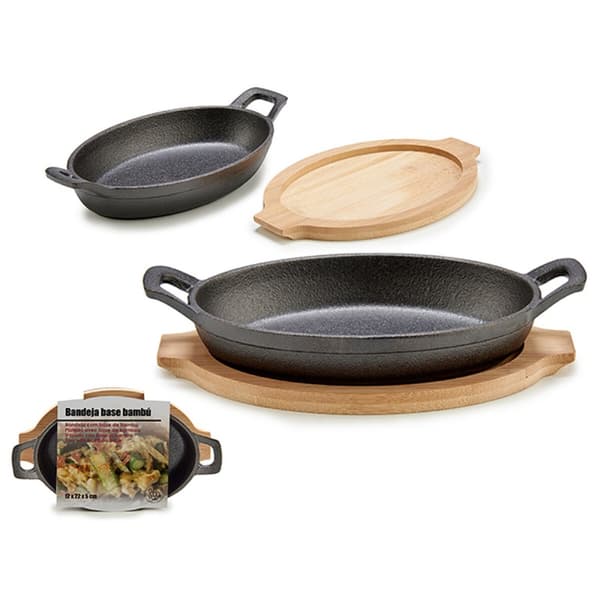 Grytform för servering av tapas Kinvara 1277SJ5103 Brun Grå 22,5 x 4,5 x 12,5 cm (12 antal)