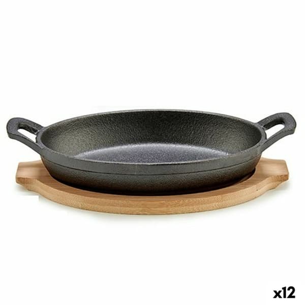 Grytform för servering av tapas Kinvara 1277SJ5103 Brun Grå 22,5 x 4,5 x 12,5 cm (12 antal)