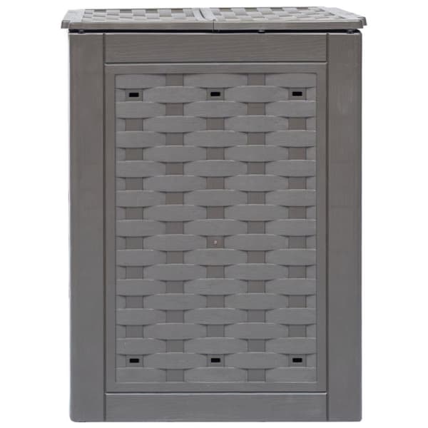 vidaXL Kompostkasse 60x60x83 cm brun 300 L plast rotting