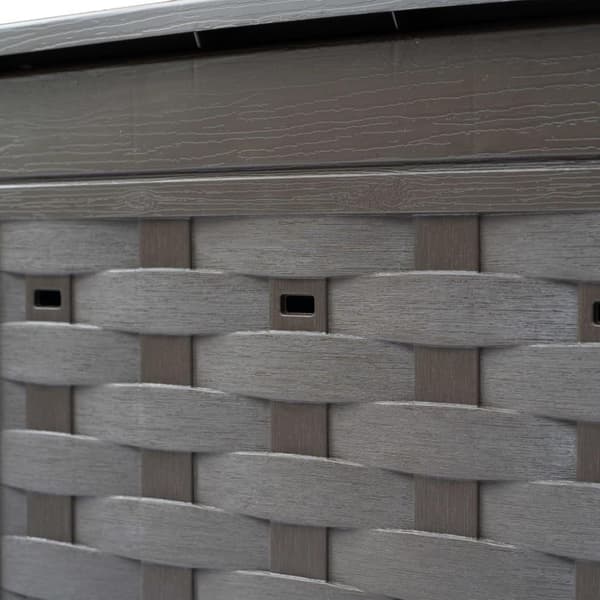 vidaXL Kompostkasse 60x60x83 cm brun 300 L plast rotting