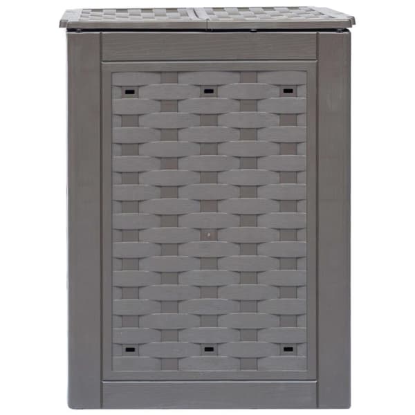 vidaXL Trädgårdskompost 3 st brun 60x60x83 cm 900 L plastrotting