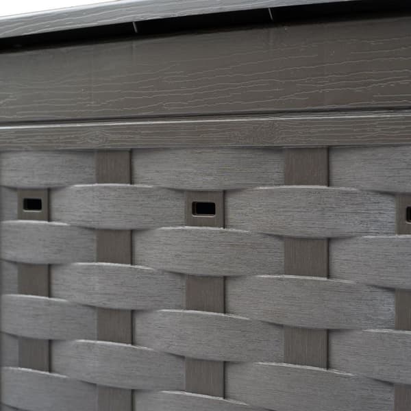 vidaXL Kompostkasser 2 stk brun 60x60x83 cm 600 L plast rotting
