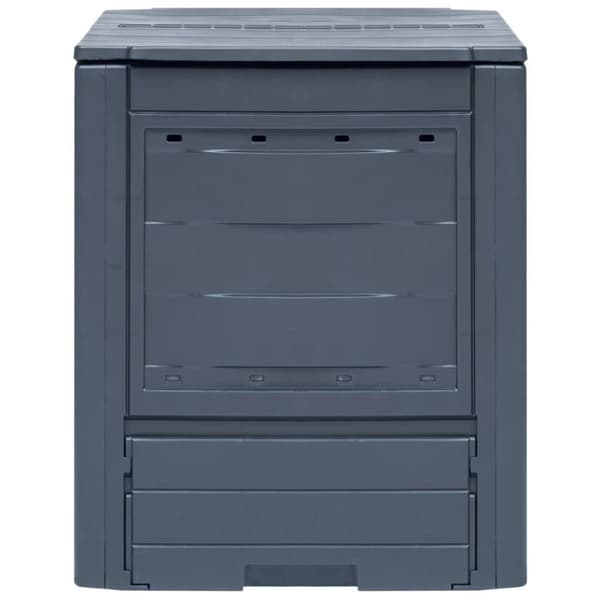 vidaXL Puutarhan kompostit 2 kpl 60x60x73 cm 520 l harmaa