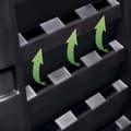 Miniatyrbilde 3 av 7: vidaXL Kompostkasse til hage svart 68,9x68,9x83,9 cm 360 L
