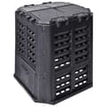 Miniatyrbilde 6 av 7: vidaXL Kompostkasse til hage svart 68,9x68,9x83,9 cm 360 L
