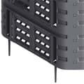 Miniatyrbilde 5 av 10: vidaXL Kompostkasse til hage svart 93,3x93,3x146 cm 1000 L