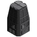 Miniatyrbilde 2 av 10: vidaXL Kompostkasse til hage svart 93,3x93,3x146 cm 1000 L