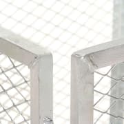vidaXL kompostbeholder 85x85x70 cm galvaniseret jern