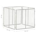 Miniatyrbilde 6 av 6: vidaXL Kompostkasse til hage 85x85x70 cm galvanisert jern
