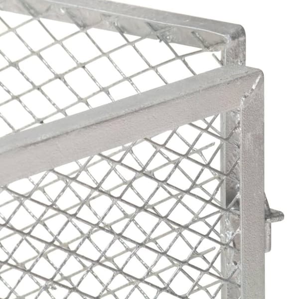 vidaXL Kompostkasse til hage 85x85x70 cm galvanisert jern