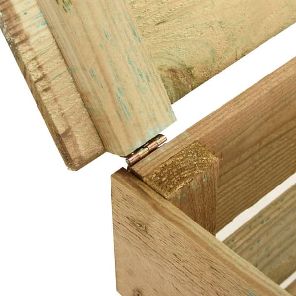 vidaXL Ribbad trädgårdskompost 4 st 80x50x100 cm impregnerad furu
