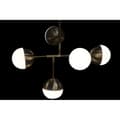 Miniatyrbillede 3 af 3: Loftslampe DKD Home Decor Metal Krystal Gylden (74 x 52 x 168 cm)