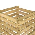 Miniatyrbild 5 av 9: vidaXL Kompostkasse med lamelldesign 90x90x90 cm impregnert furu