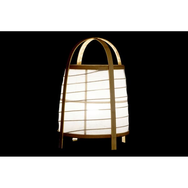 Bordslampa DKD Home Decor Vit Naturell Bambu 40 W 220 V 32 x 32 x 45,5 cm
