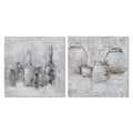 Miniatyrbilde 1 av 3: Maleri DKD Home Decor 100 x 2,8 x 100 cm Vase Tradisjonell (2 enheter)