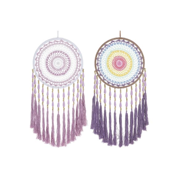 Drømmefanger DKD Home Decor Bomull (2 pcs) (32 x 2 x 85 cm)
