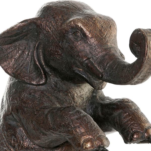 Dekorativ figur DKD Home Decor Metal Harpiks Elefant (30 x 12 x 37 cm)