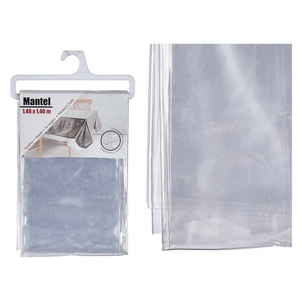 Bordsduk Transparent Plast (140 x 140 cm)