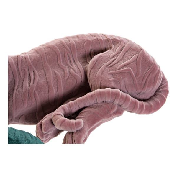 Dekorativ Figur DKD Home Decor 36 x 17,5 x 13,3 cm Tiger Grønn Harpiks Lyse Rosa Flokket