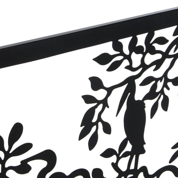 Dekorativ Figur DKD Home Decor 96 x 1 x 50 cm Svart Fugler (2 enheter)