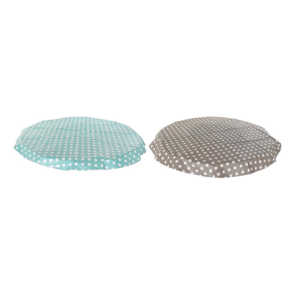 Bordsduk DKD Home Decor Ärta Grå Mint PVC (140 x 140 x 140 cm) (2 pcs)