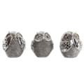 Miniatyrbilde 1 av 2: Dekorativ Figur DKD Home Decor Flerfarget Sølv Ugle Forkrommet 12 x 11 x 14 cm (3 enheter)