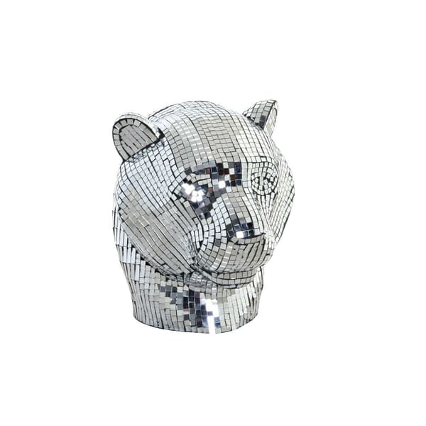 Dekorativ Figur DKD Home Decor Sølv Leopard Harpiks (31 x 27 x 32 cm)