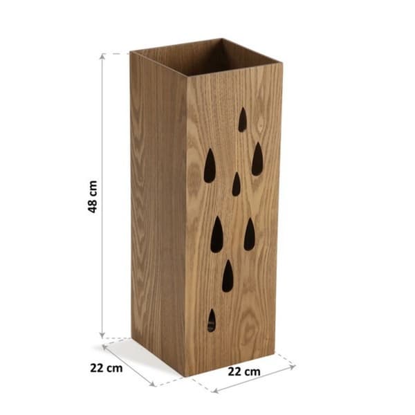 Paraplyställ Vintage Coconut Droppar Trä MDF (16,8 x 48 x 16,8 cm) (22 x 48 x 22 cm)