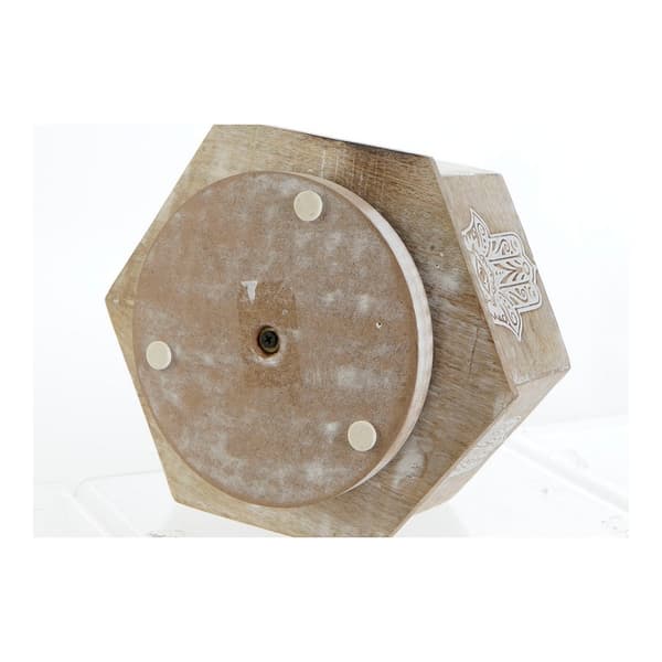 Förvaring DKD Home Decor Brun Mangoträ Indier Avskalad 20 x 20 x 20 cm