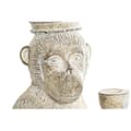 Miniatyrbilde 2 av 3: Dekorativ Figur DKD Home Decor 16 x 15 x 30 cm Hvit Harpiks Ape Tropisk Strippet ned