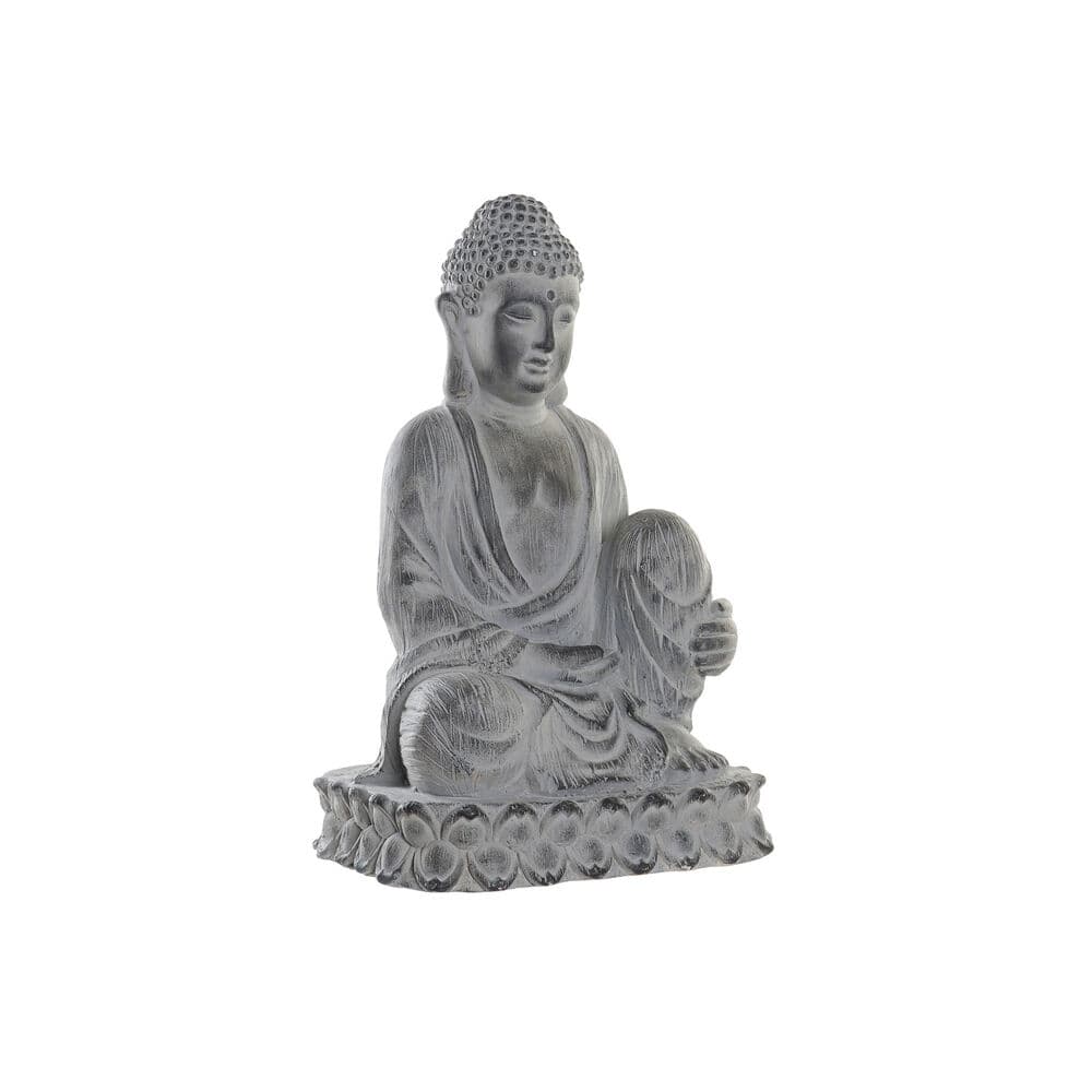 Dekorativ Trädgårdsfigur DKD Home Decor Grå Buddha Harts Magnesium (42,5 x 35 x 67 cm)