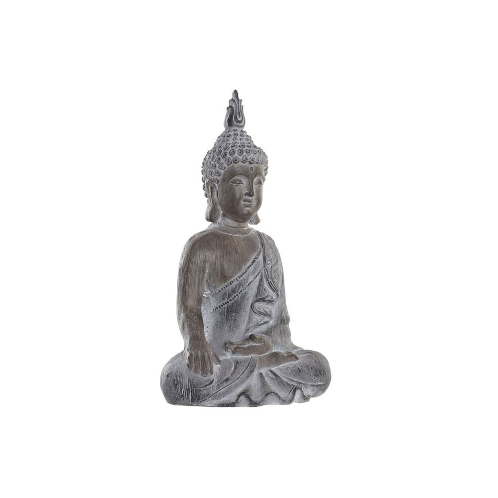 Dekorativ Trädgårdsfigur DKD Home Decor Grå Buddha Harts Magnesium (30,5 x 22 x 54 cm)