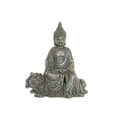Miniatyrbild 1 av 3: Prydnadsfigur DKD Home Decor 38 x 25 x 43 cm Svart Gyllene Buddha Mörkgrå Orientalisk Modern