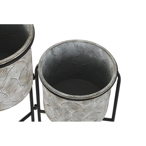 Planter DKD Home Decor Grå Metall (82 x 25 x 81 cm)