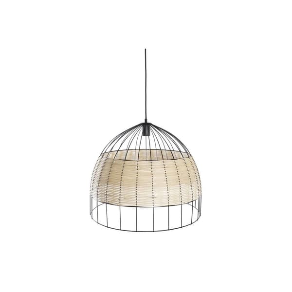Taklys DKD Home Decor Brun Svart Metall 50 W 50 x 50 x 42 cm Sort