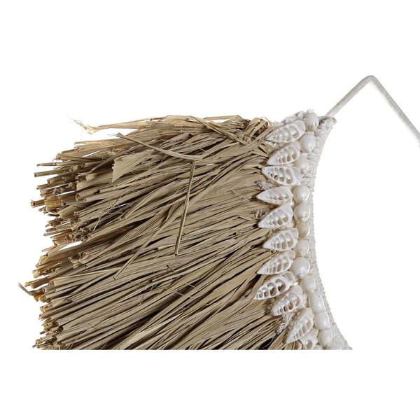Vægdekoration DKD Home Decor Beige Brun Muslinger Fiber (70 x 3 x 57 cm)